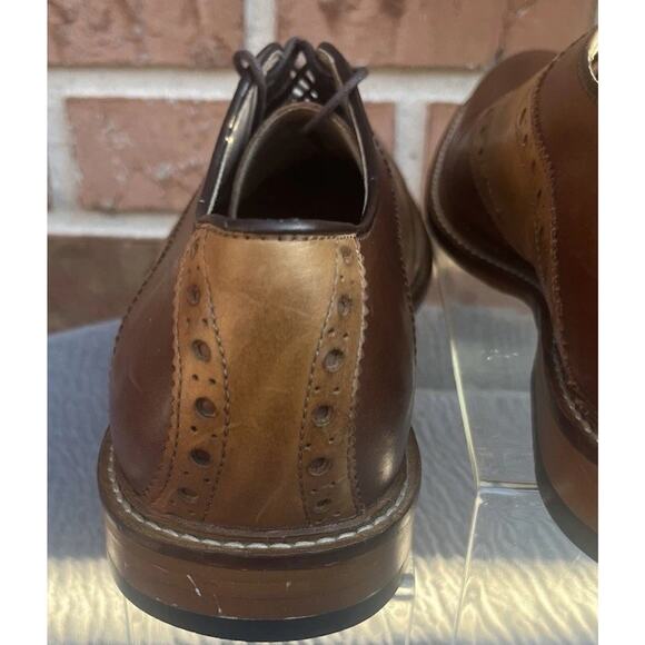 Men\'s Aston Grey Bank Brown Tan Two Toned Leather Dress/Business Shoes Size 11.5 main image 6
